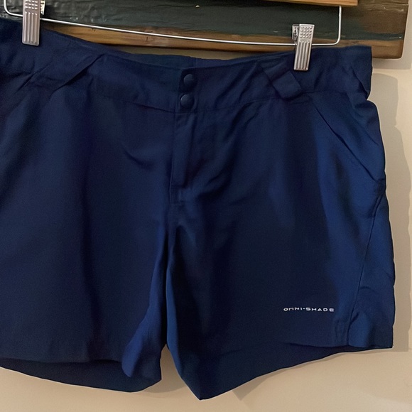 Columbia Navy Blue PFG Omni-Shade Nylon Shorts Size Large - Picture 7 of 16